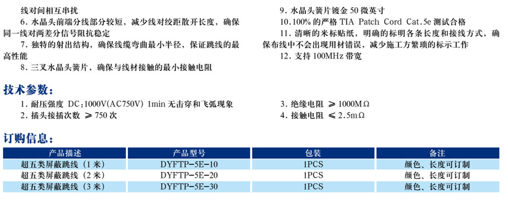 超五類(lèi)屏蔽跳線(xiàn)(圖2)